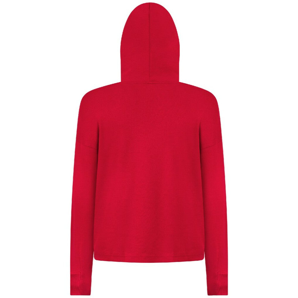 New York Rangers Levelwear Women's Sweet Monument Tri-Blend Cropped Pullover Hoodie Red