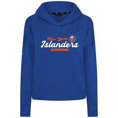 New York Islanders Levelwear Women's Sweet Monument Tri-Blend Cropped Pullover Hoodie Royal