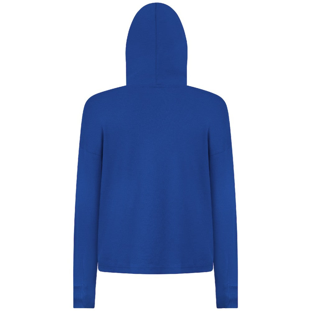 Tampa Bay Lightning Levelwear Women's Sweet Monument Tri-Blend Cropped Pullover Hoodie Royal