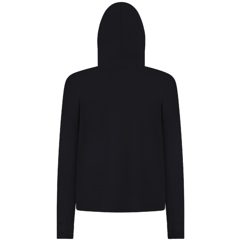 Ottawa Senators Levelwear Women's Sweet Monument Tri-Blend Cropped Pullover Hoodie Black