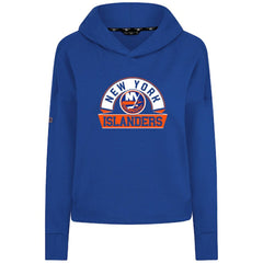 New York Islanders Levelwear Women's Sweet Banner Arch Tri-Blend Cropped Pullover Hoodie Royal