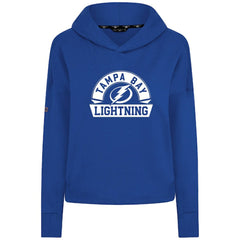 Tampa Bay Lightning Levelwear Women's Sweet Banner Arch Tri-Blend Cropped Pullover Hoodie Royal