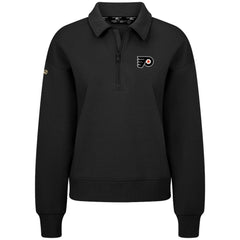 Philadelphia Flyers Levelwear Women's Canmore Quarter-Zip Pullover Black