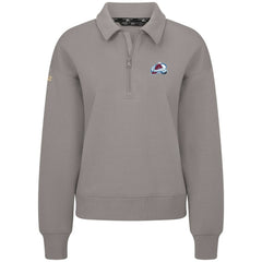 Colorado Avalanche Levelwear Women's Canmore Quarter-Zip Pullover Gray