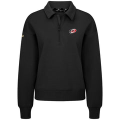 Carolina Hurricanes Levelwear Women's Canmore Quarter-Zip Pullover Black