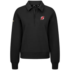 New Jersey Devils Levelwear Women's Canmore Quarter-Zip Pullover Black
