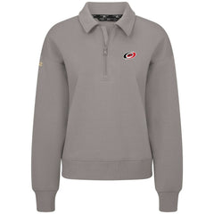 Carolina Hurricanes Levelwear Women's Canmore Quarter-Zip Pullover Gray