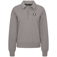 Anaheim Ducks Levelwear Women's Canmore Quarter-Zip Pullover Gray