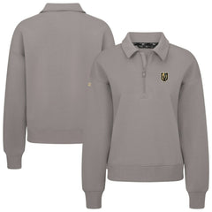 Vegas Golden Knights Levelwear Women's Canmore Quarter-Zip Pullover Gray