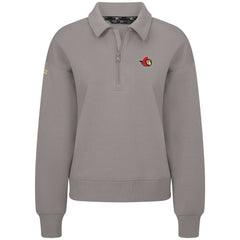 Ottawa Senators Levelwear Women's Canmore Quarter-Zip Pullover Gray