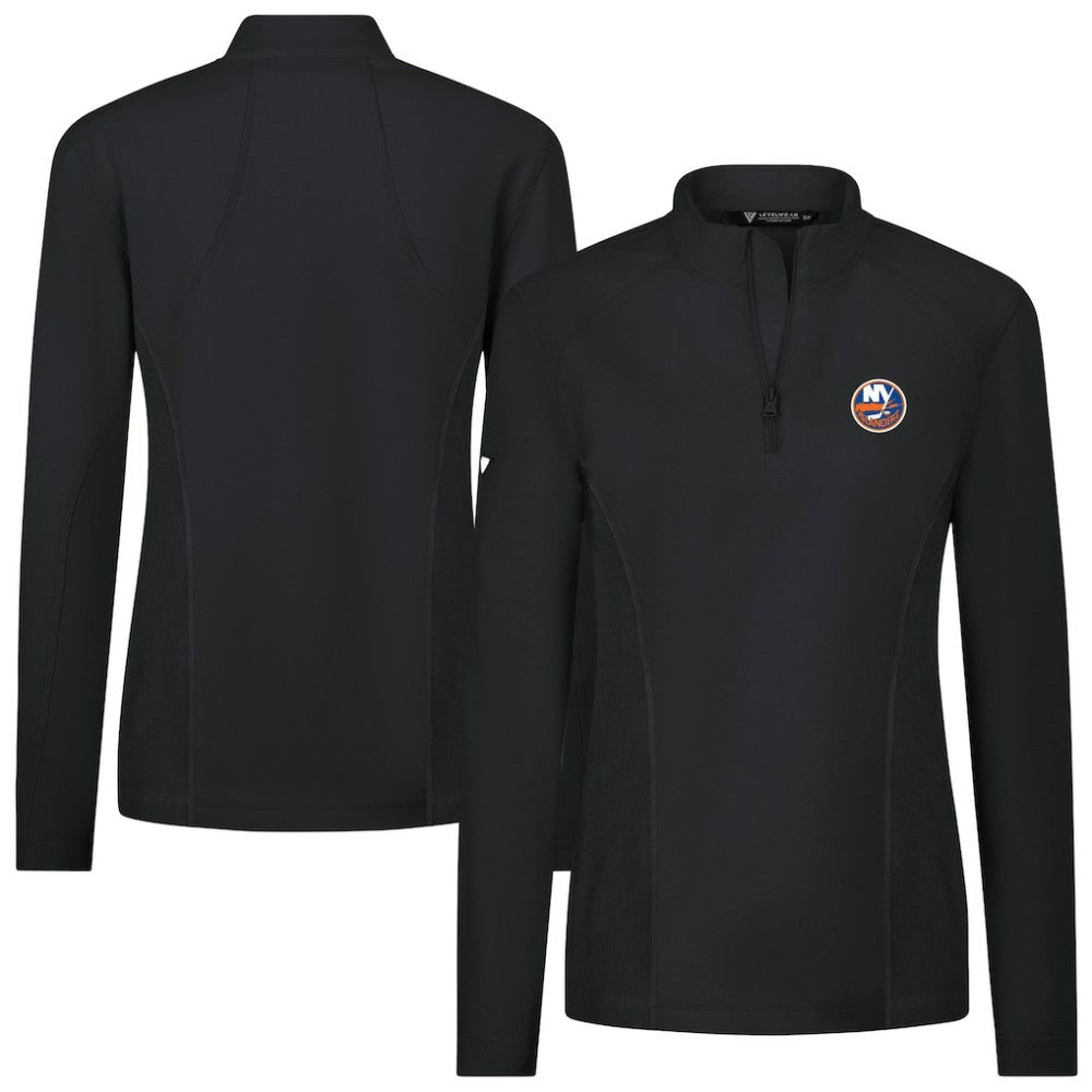 New York Islanders Levelwear Women's Upright Quarter-Zip Pullover Black