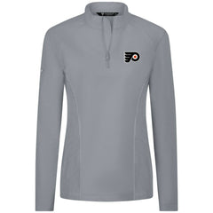 Philadelphia Flyers Levelwear Women's Upright Quarter-Zip Pullover Gray