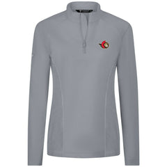 Ottawa Senators Levelwear Women's Upright Quarter-Zip Pullover Gray