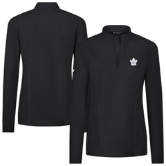 Toronto Maple Leafs Levelwear Women's Upright Quarter-Zip Pullover Black