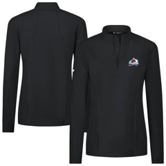 Colorado Avalanche Levelwear Women's Upright Quarter-Zip Pullover Black