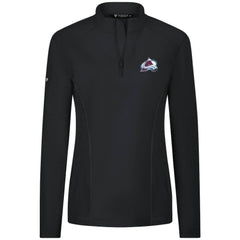 Colorado Avalanche Levelwear Women's Upright Quarter-Zip Pullover Black