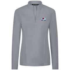 Colorado Avalanche Levelwear Women's Upright Quarter-Zip Pullover Gray