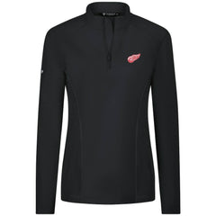 Detroit Red Wings Levelwear Women's Upright Quarter-Zip Pullover Black