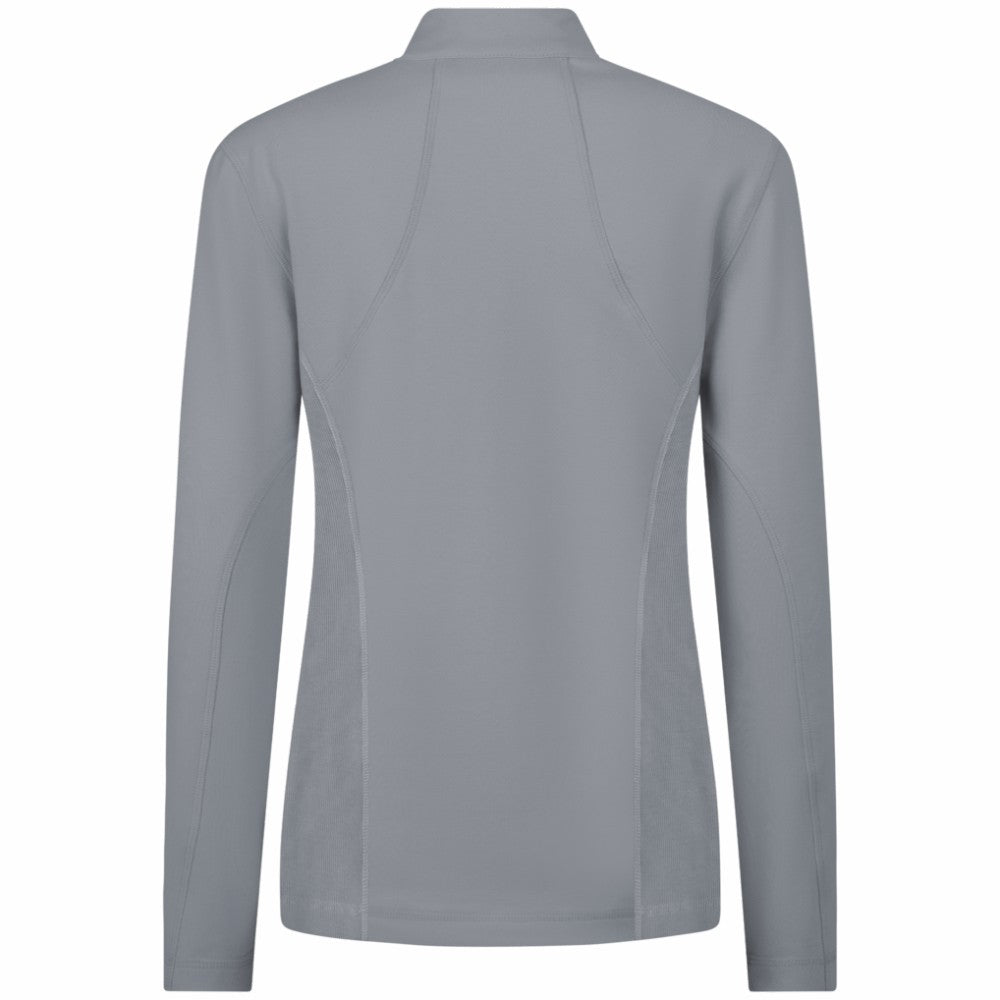 New York Rangers Levelwear Women's Upright Quarter-Zip Pullover Gray