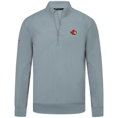 Ottawa Senators Levelwear Upright Tri-Blend Quarter-Zip Pullover Gray