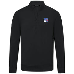 New York Rangers Levelwear Upright Tri-Blend Quarter-Zip Pullover Black