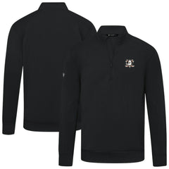 Anaheim Ducks Levelwear Upright Tri-Blend Quarter-Zip Pullover Black