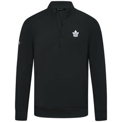 Toronto Maple Leafs Levelwear Upright Tri-Blend Quarter-Zip Pullover Black