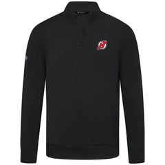 New Jersey Devils Levelwear Upright Tri-Blend Quarter-Zip Pullover Black