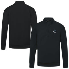 Vancouver Canucks Levelwear Upright Tri-Blend Quarter-Zip Pullover Black