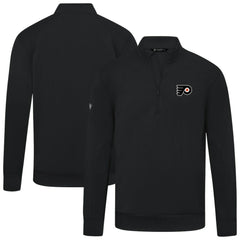 Philadelphia Flyers Levelwear Upright Tri-Blend Quarter-Zip Pullover Black