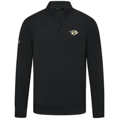 Nashville Predators Levelwear Upright Tri-Blend Quarter-Zip Pullover Black