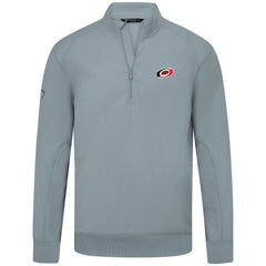 Carolina Hurricanes Levelwear Upright Tri-Blend Quarter-Zip Pullover Gray