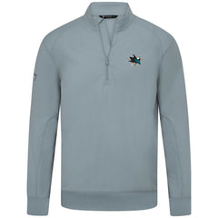 San Jose Sharks Levelwear Upright Tri-Blend Quarter-Zip Pullover Gray