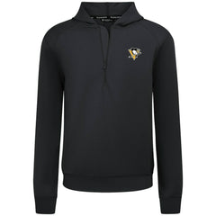 Pittsburgh Penguins Levelwear Technic Quarter-Zip Pullover Hoodie Black