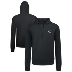Vancouver Canucks Levelwear Technic Quarter-Zip Pullover Hoodie Black