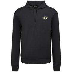 Nashville Predators Levelwear Technic Quarter-Zip Pullover Hoodie Black