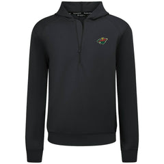 Minnesota Wild Levelwear Technic Quarter-Zip Pullover Hoodie Black