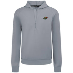 Minnesota Wild Levelwear Technic Quarter-Zip Pullover Hoodie Gray