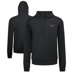 Washington Capitals Levelwear Technic Quarter-Zip Pullover Hoodie Black