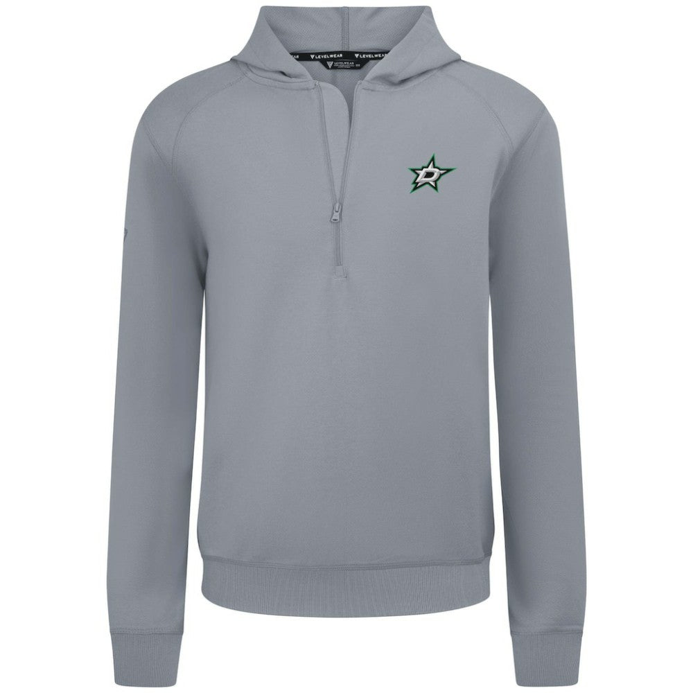 Dallas Stars Levelwear Technic Quarter-Zip Pullover Hoodie Gray