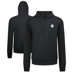 Toronto Maple Leafs Levelwear Technic Quarter-Zip Pullover Hoodie Black