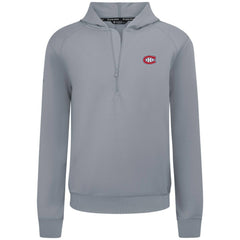 Montreal Canadiens Levelwear Technic Quarter-Zip Pullover Hoodie Gray