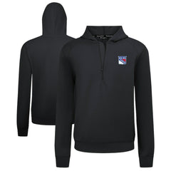 New York Rangers Levelwear Technic Quarter-Zip Pullover Hoodie Black