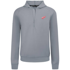 Detroit Red Wings Levelwear Technic Quarter-Zip Pullover Hoodie Gray