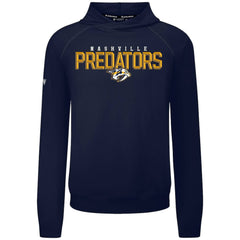 Nashville Predators Levelwear Mandate Carve Tri-Blend Pullover Hoodie Navy