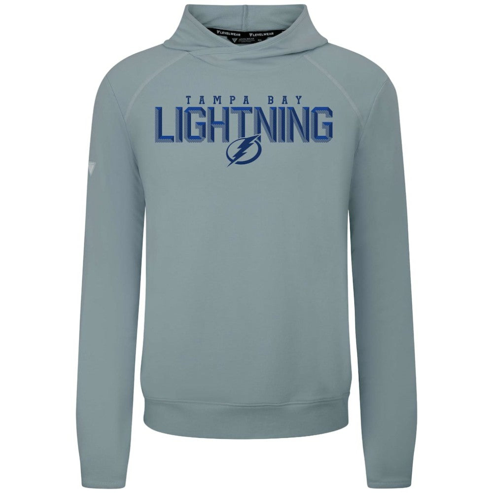 Tampa Bay Lightning Levelwear Mandate Carve Tri-Blend Pullover Hoodie Gray