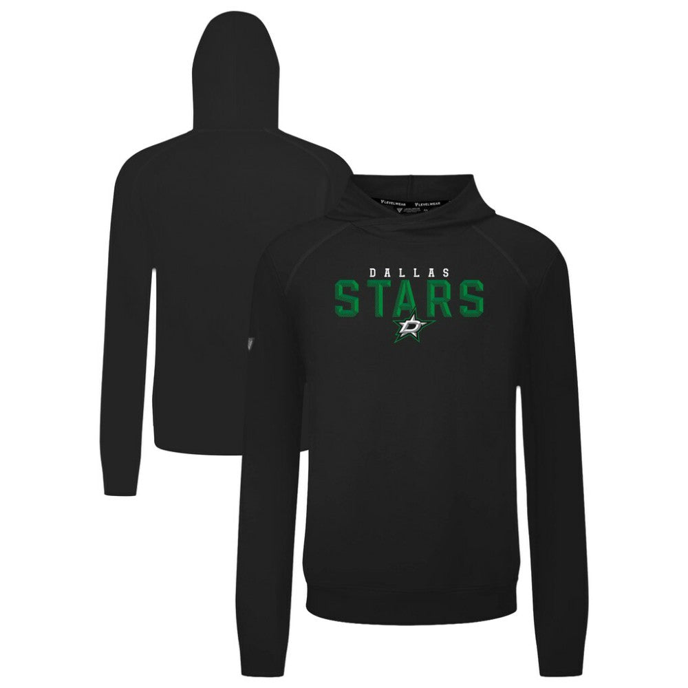 Dallas Stars Levelwear Mandate Carve Tri-Blend Pullover Hoodie Black
