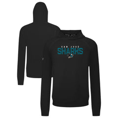 San Jose Sharks Levelwear Mandate Carve Tri-Blend Pullover Hoodie Black