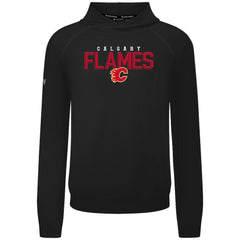 Calgary Flames Levelwear Mandate Carve Tri-Blend Pullover Hoodie Black