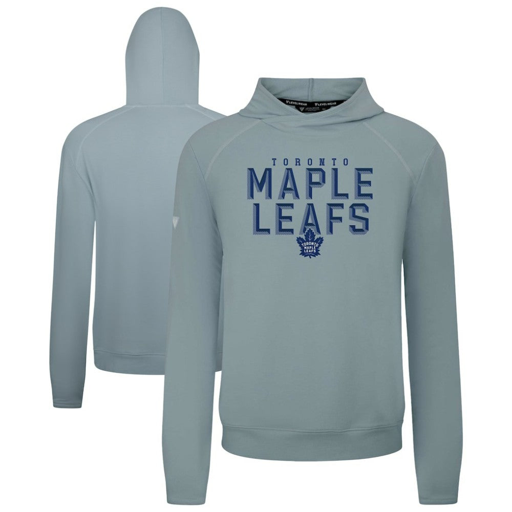 Toronto Maple Leafs Levelwear Mandate Carve Tri-Blend Pullover Hoodie Gray